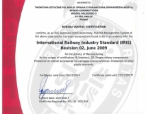 Certyfikat IRIS
